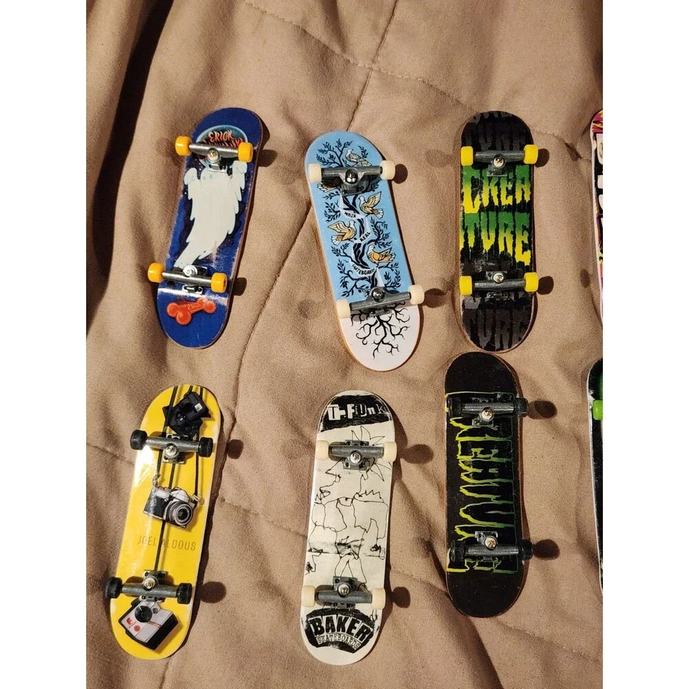 Tech Deck Fingerboard Lot of 13 - Baker, Toy Machine, Santa Cruz, Creature